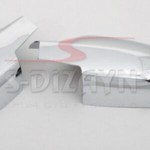 S-dizayn ΚΑΠΑΚΙΑ ΚΑΘΡΕΠΤΗ ΧΡΩΜΙΟΥ ΜΕΤΑΛΛΙΚΑ ΓΙΑ RENAULT MEGANE 2 04-10 Χρωμίου ABS