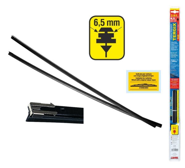 Lampa ΛΑΣΤΙΧΑ ΥΑΛΟΚΑΘΑΡΙΣΤΗΡΩΝ 61CMX6,5MM TERGIX PLUS ΜΕ ΕΠΙΚΑΛΥΨΗ ΓΡΑΦΙΤΗ ΜΕ ΛΑΜΑΚΙΑ ΣΕ ΠΛΑΣΤΙΚΗ BLISTER ΣΥΣΚΕΥΑΣΙΑ