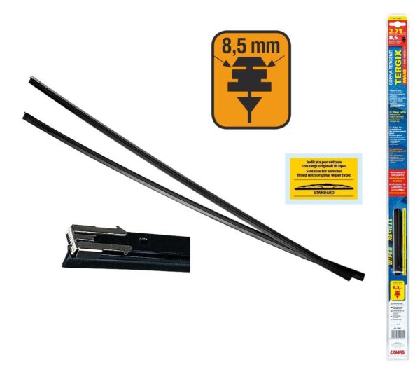 Lampa ΛΑΣΤΙΧΑ ΥΑΛΟΚΑΘΑΡΙΣΤΗΡΩΝ 71CMX8,5MM TERGIX PLUS ΜΕ ΕΠΙΚΑΛΥΨΗ ΓΡΑΦΙΤΗ ΜΕ ΛΑΜΑΚΙΑ ΣΕ ΠΛΑΣΤΙΚΗ BLISTER ΣΥΣΚΕΥΑΣΙΑ