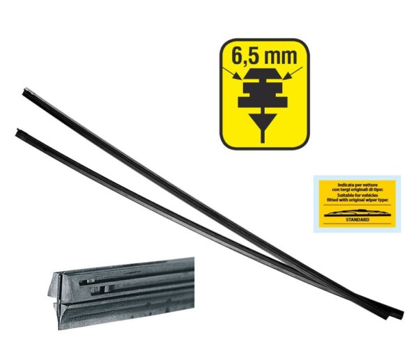 Lampa ΛΑΣΤΙΧΑ ΥΑΛΟΚΑΘΑΡΙΣΤΗΡΩΝ 61cmX6,5mm BLADE-X ΜΕ ΕΠΙΚΑΛΥΨΗ PTFE ΧΩΡΙΣ ΛΑΜΑΚΙΑ ΧΥΜΑ