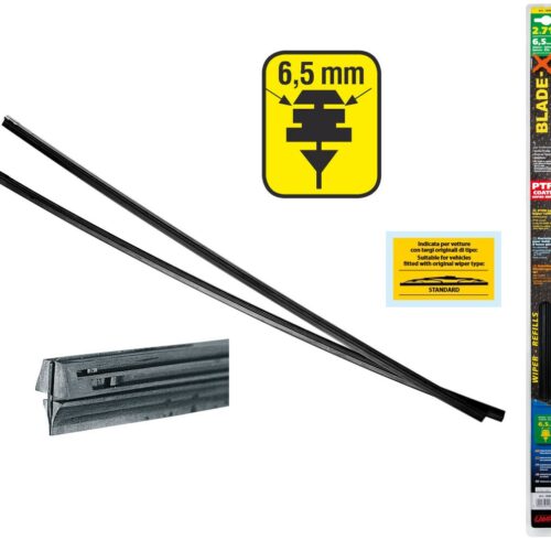 Lampa ΛΑΣΤΙΧΑ ΥΑΛΟΚΑΘΑΡΙΣΤΗΡΩΝ 71CMX6,5MM BLADE-X ΜΕ ΕΠΙΚΑΛΥΨΗ PTFE ΧΩΡΙΣ ΛΑΜΑΚΙΑ ΣΕ ΠΛΑΣΤΙΚΗ BLISTER ΣΥΣΚΕΥΑΣΙΑ