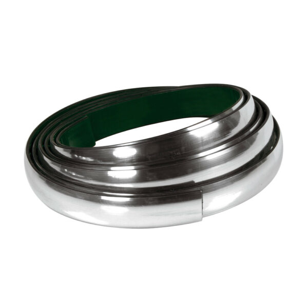 Lampa ΑΥΤΟΚΟΛΛΗΤΟ TRIM ΧΡΩΜΙΟ ΕΠΙΠΕΔΟ ΓΙΑ ΠΟΡΤΕΣ, ΓΡΙΛΙΕΣ, ΠΡΟΦΥΛΑΚΤΗΡΕΣ, ΠΛΑΙΝΑ ΠΑΧΟΣ 39MM ΜΗΚΟΣ ΚΟΥΛΟΥΡΑΣ 25M