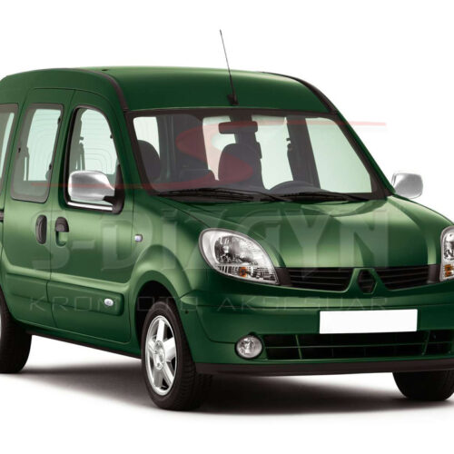 S-dizayn ΚΑΠΑΚΙΑ ΚΑΘΡΕΠΤΗ ΧΡΩΜΙΟΥ ΜΕΤΑΛΛΙΚΑ ΓΙΑ RENAULT KANGOO 1 04-07 Χρωμίου ABS