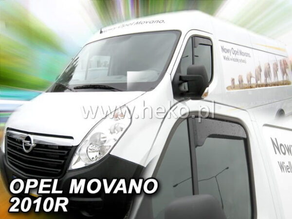 Heko ΑΝΕΜΟΘΡΑΥΣΤΕΣ ΓΙΑ OPEL MOVANO / RENAULT MASTER 2010+ ΖΕΥΓΑΡΙ ΑΠΟ ΕΥΚΑΜΠΤΟ ΦΙΜΕ ΠΛΑΣΤΙΚΟ HEKO - 2 ΤΕΜ.