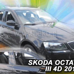 Heko ΑΝΕΜΟΘΡΑΥΣΤΕΣ ΓΙΑ SKODA OCTAVIA 3 A7 4/5D 2013+  LTB ΣΕΤ ΑΥΤΟΚΙΝΗΤΟΥ ΑΠΟ ΕΥΚΑΜΠΤΟ ΦΙΜΕ ΠΛΑΣΤΙΚΟ HEKO - 4 ΤΕΜ.