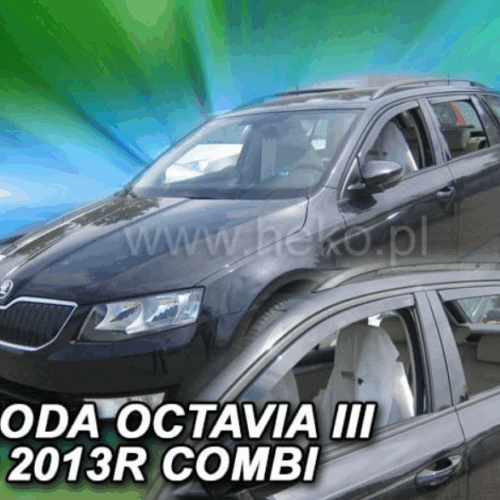 Heko ΑΝΕΜΟΘΡΑΥΣΤΕΣ ΓΙΑ SKODA OCTAVIA 3 A7 2013+ SW / COMBI 5D ΣΕΤ ΑΥΤΟΚΙΝΗΤΟΥ ΑΠΟ ΕΥΚΑΜΠΤΟ ΦΙΜΕ ΠΛΑΣΤΙΚΟ HEKO – 4 ΤΕΜ.