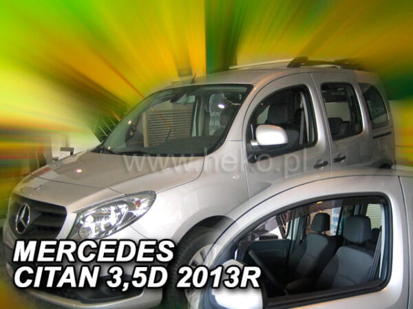 Heko ΑΝΕΜΟΘΡΑΥΣΤΕΣ ΓΙΑ MERCEDES W415 CITAN 3/5D 2012+ ΖΕΥΓΑΡΙ ΑΠΟ ΕΥΚΑΜΠΤΟ ΦΙΜΕ ΠΛΑΣΤΙΚΟ HEKO - 2 ΤΕΜ.