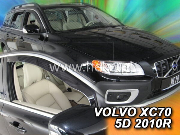 Heko ΑΝΕΜΟΘΡΑΥΣΤΕΣ ΓΙΑ VOLVO S80 4D 2006+/ VOLVO V70 /XC 5D 2007-2016 ΖΕΥΓΑΡΙ ΑΠΟ ΕΥΚΑΜΠΤΟ ΦΙΜΕ ΠΛΑΣΤΙΚΟ HEKO - 2 ΤΕΜ.