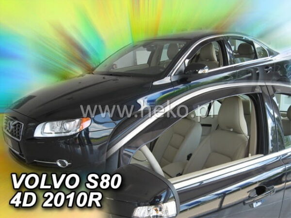 Heko ΑΝΕΜΟΘΡΑΥΣΤΕΣ ΓΙΑ VOLVO S80 4D 2006+/ VOLVO V70 /XC 5D 2007-2016 ΖΕΥΓΑΡΙ ΑΠΟ ΕΥΚΑΜΠΤΟ ΦΙΜΕ ΠΛΑΣΤΙΚΟ HEKO - 2 ΤΕΜ. - Image 2