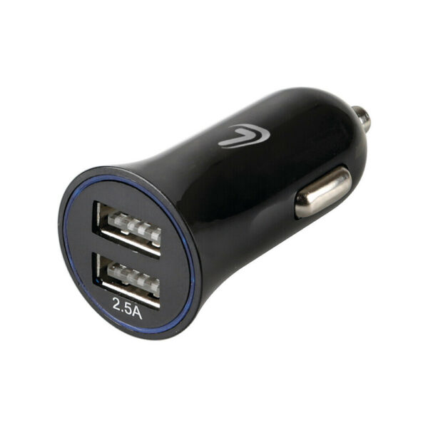 Lampa ΑΝΤΑΠΤΟΡΑΣ ΑΝΑΠΤΗΡΑ ΜΕ 2 USB 12/24V 2500 mA LED PLUG-IN 2 (Φ 25mm / ΜΗΚΟΣ 51mm)