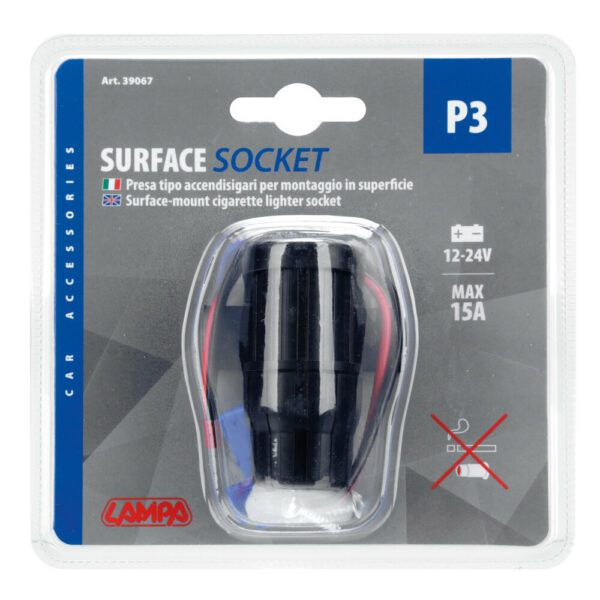 Lampa ΠΡΙΖΑ ΑΝΑΠΤΗΡΑ ΜΕ ΒΑΣΗ ΚΑΙ ΚΛΙΠΣ  12/24V - Image 2