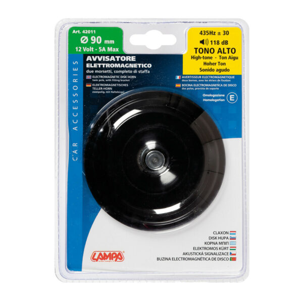 Lampa ΚΟΡΝΑ 12V 5A/435Hz/118dB 90mm (ΑΠΛΟ ΜΠΙΠ) - Image 2