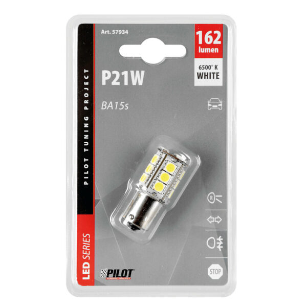 Lampa ΛΑΜΠΑΚΙ P21W 12V BA15s HYPER-LED48 - Image 4