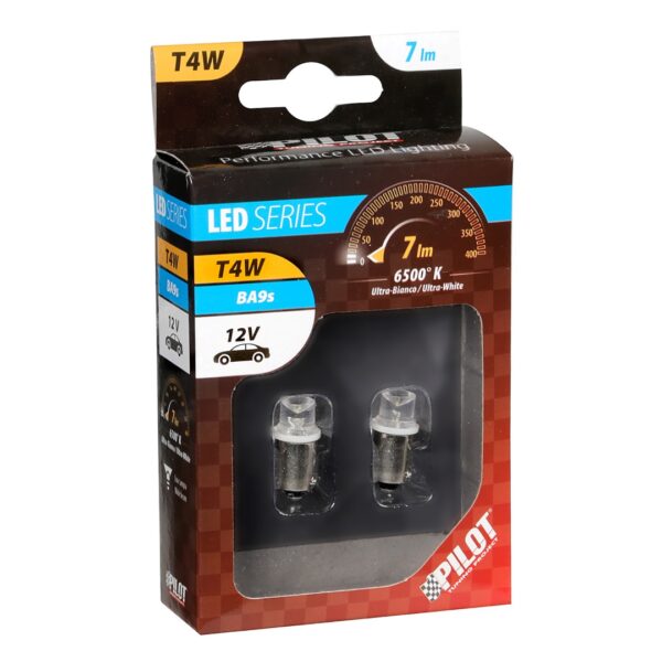 Lampa ΛΑΜΠΑΚΙΑ ΜΕ LED 12V T4W BA9s ΔΙΑΘΛΑΣΗΣ - Image 2