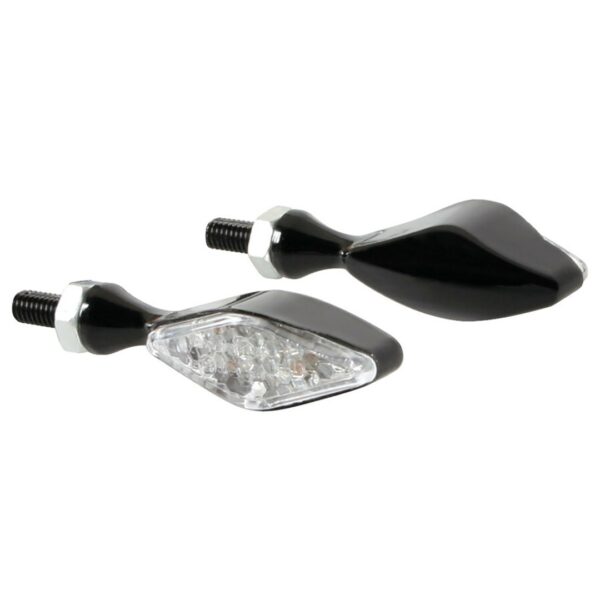 Lampa ΦΛΑΣ ΜΗΧΑΝΗΣ STORM 12V LED (70x20 mm) ΜΑΥΡΟ -2 ΤΕΜ.