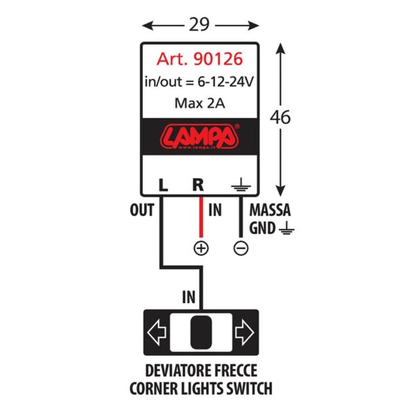 Lampa ΗΛΕΚΤΡΟΝΙΚΟ ΦΛΑΣΕΡ (FLASHER)  ΓΙΑ LED 6-12-24 V max 2A - Image 3