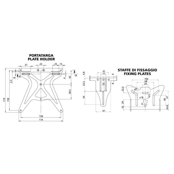 Lampa ΒΑΣΗ ΣΤΗΡΙΞΗΣ ΠΙΝΑΚΙΔΑΣ ΜΗΧΑΝΗΣ AERO-X ΑΝΑΔΙΠΛΟΥΜΕΝΗ/ΜΕ ΘΕΣΗ ΓΙΑ ΦΛΑΣ ΜΑΥΡΗ -1ΤΕΜ. - Image 3