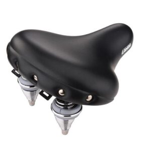 Lampa Σέλα ποδηλάτου με διπλά ελατήρια (280x245mm/1220gr) μαύρη Relax City S-7 Selle/Saddles Specialist