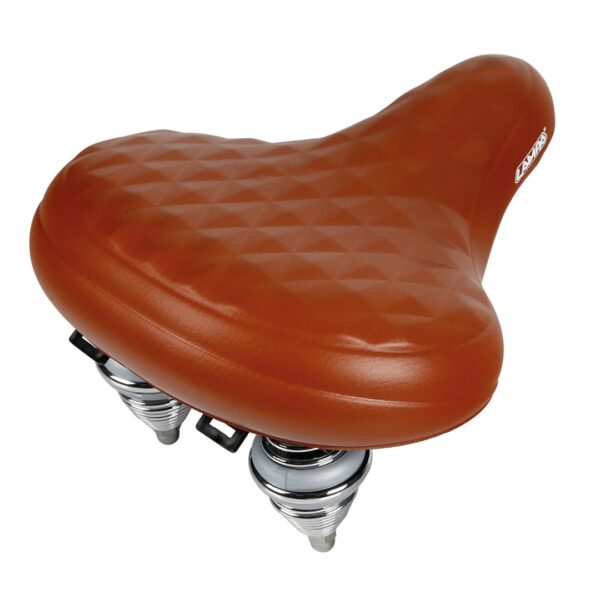 Lampa Σέλα ποδηλάτου με διπλά ελατήρια (260x255mm/1020gr) καφέ Relax City S-14 Selle/Saddles Specialist