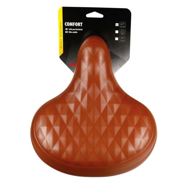 Lampa Σέλα ποδηλάτου με διπλά ελατήρια (260x255mm/1020gr) καφέ Relax City S-14 Selle/Saddles Specialist - Image 3