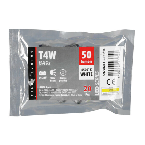 Lampa T4W 24/28V BA9s HYPER-LED ΛΕΥΚΟ - Image 4