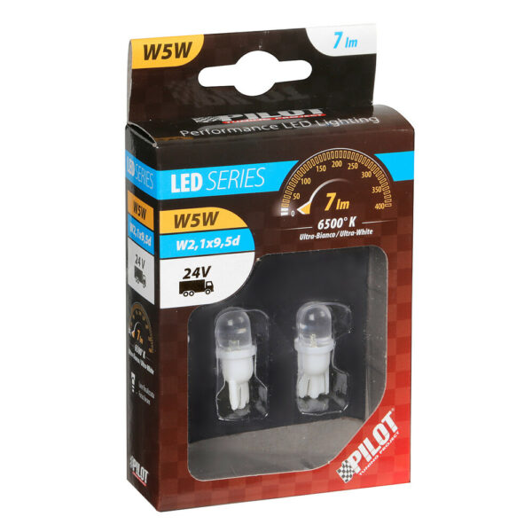 Lampa ΛΑΜΠΑΚΙ LED 24V W5-W10 (W2.1x9.5d) - Image 3