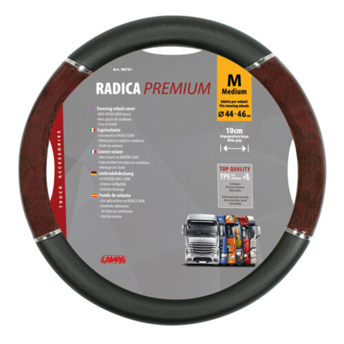 Lampa ΚΑΛΥΜΜΑ ΤΙΜΟΝΙΟΥ ΦΟΡΤΗΓΟΥ RADICA (M) 44-46cm (ΜΑΥΡΟ/ΞΥΛΟ/ΟΙΚΟΛΟΓΙΚΟ/ΑΟΣΜΟ)