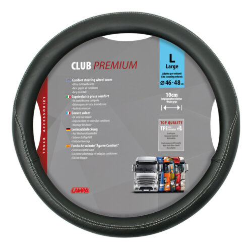 Lampa ΚΑΛΥΜΜΑ ΤΙΜΟΝΙΟΥ ΦΟΡΤΗΓΟΥ CLUB 46/48cm (L) ΜΑΥΡΟ ΟΙΚΟΛΟΓΙΚΟ ΚΑΙ ΑΟΣΜΟ