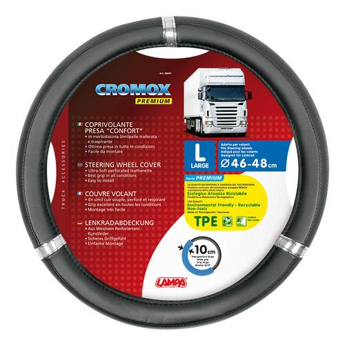 Lampa ΚΑΛΥΜΜΑ ΤΙΜΟΝΙΟΥ ΦΟΡΤΗΓΟΥ CROMOX (L) 46-48cm (ΜΑΥΡΟ/ΧΡΩΜΙΟ/ΟΙΚΟΛΟΓΙΚΟ/ΑΟΣΜΟ)