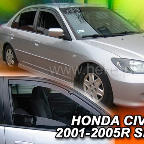 Heko ΑΝΕΜΟΘΡΑΥΣΤΕΣ ΓΙΑ HONDA CIVIC VII 4D SEDAN 2001-2005 ΖΕΥΓΑΡΙ ΑΠΟ ΕΥΚΑΜΠΤΟ ΦΙΜΕ ΠΛΑΣΤΙΚΟ HEKO – 2 ΤΕΜ.