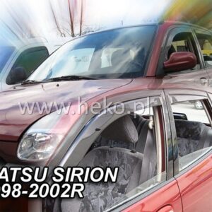 Heko ΑΝΕΜΟΘΡΑΥΣΤΕΣ ΓΙΑ DAIHATSU SIRION 5D 1998-2005 ΖΕΥΓΑΡΙ ΑΠΟ ΕΥΚΑΜΠΤΟ ΦΙΜΕ ΠΛΑΣΤΙΚΟ HEKO - 2 ΤΕΜ.