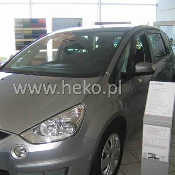 Heko ΑΝΕΜΟΘΡΑΥΣΤΕΣ ΓΙΑ FORD S-MAX 5D 2006-2010 ΖΕΥΓΑΡΙ ΑΠΟ ΕΥΚΑΜΠΤΟ ΦΙΜΕ ΠΛΑΣΤΙΚΟ HEKO - 2 ΤΕΜ.
