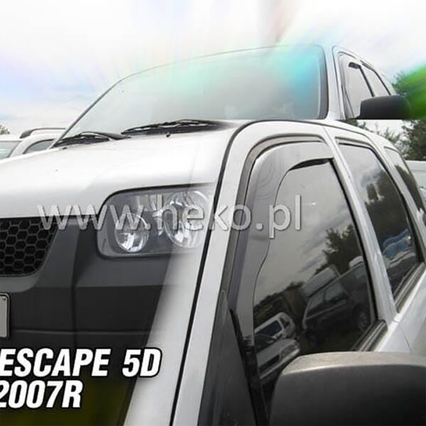 Heko ΑΝΕΜΟΘΡΑΥΣΤΕΣ ΓΙΑ FORD ESCAPE 2000-2007 / MAVERICK XLT 2000-2007 / MAZDA TRIBUTE 5D 2001-2007 ΖΕΥΓΑΡΙ ΑΠΟ ΕΥΚΑΜΠΤΟ ΦΙΜΕ ΠΛΑΣΤΙΚΟ HEKO - 2 ΤΕΜ.