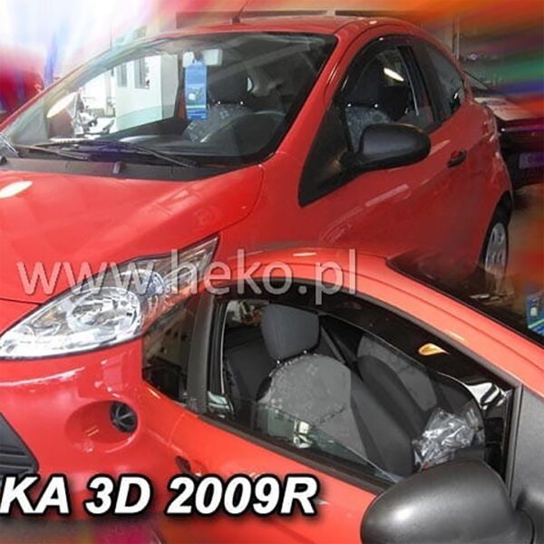 Heko ΑΝΕΜΟΘΡΑΥΣΤΕΣ ΓΙΑ FORD KA 2 3D 2009-2017 ΖΕΥΓΑΡΙ ΑΠΟ ΕΥΚΑΜΠΤΟ ΦΙΜΕ ΠΛΑΣΤΙΚΟ HEKO - 2 ΤΕΜ.