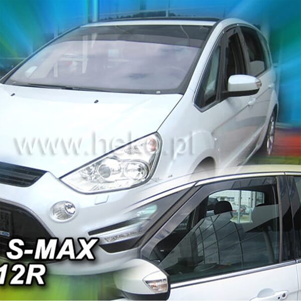 Heko ΑΝΕΜΟΘΡΑΥΣΤΕΣ ΓΙΑ FORD S-MAX 5D 2010-2014 ΖΕΥΓΑΡΙ ΑΠΟ ΕΥΚΑΜΠΤΟ ΦΙΜΕ ΠΛΑΣΤΙΚΟ HEKO - 2 ΤΕΜ.
