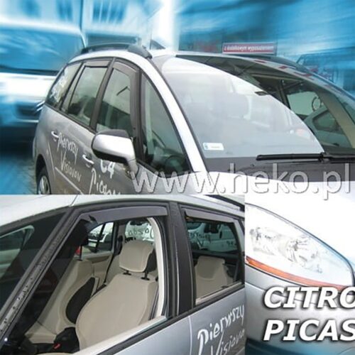 Heko ΑΝΕΜΟΘΡΑΥΣΤΕΣ ΓΙΑ CITROEN C4 PICASSO MK1 5D 2006-2013 ΖΕΥΓΑΡΙ ΑΠΟ ΕΥΚΑΜΠΤΟ ΦΙΜΕ ΠΛΑΣΤΙΚΟ HEKO – 2 ΤΕΜ.