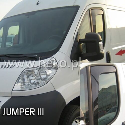 Heko ΑΝΕΜΟΘΡΑΥΣΤΕΣ ΓΙΑ FIAT DUCATO 2006-2020 / CITROEN JUMPER 3 / PEUGEOT BOXER ΖΕΥΓΑΡΙ ΑΠΟ ΕΥΚΑΜΠΤΟ ΦΙΜΕ ΠΛΑΣΤΙΚΟ HEKO – 2 ΤΕΜ.