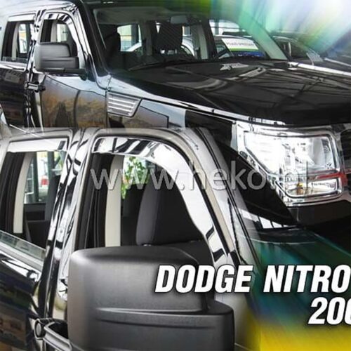 Heko ΑΝΕΜΟΘΡΑΥΣΤΕΣ ΓΙΑ DODGE NITRO 5D 2007-2011 ΖΕΥΓΑΡΙ ΑΠΟ ΕΥΚΑΜΠΤΟ ΦΙΜΕ ΠΛΑΣΤΙΚΟ HEKO – 2 ΤΕΜ.