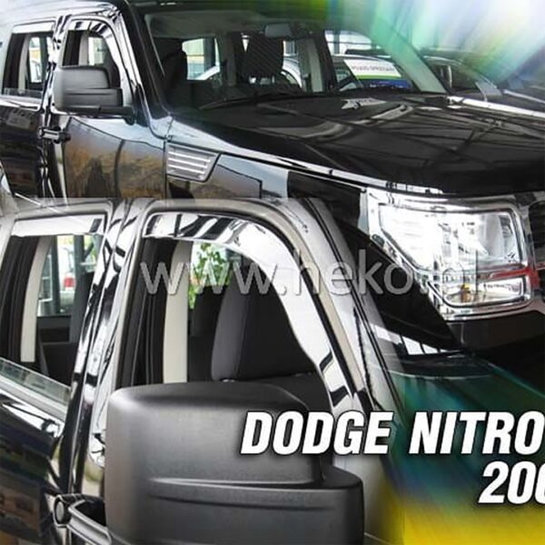 Heko ΑΝΕΜΟΘΡΑΥΣΤΕΣ ΓΙΑ DODGE NITRO 5D 2007-2011 ΖΕΥΓΑΡΙ ΑΠΟ ΕΥΚΑΜΠΤΟ ΦΙΜΕ ΠΛΑΣΤΙΚΟ HEKO - 2 ΤΕΜ.