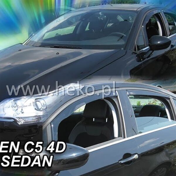Heko ΑΝΕΜΟΘΡΑΥΣΤΕΣ ΓΙΑ CITROEN C5 4D/5D 2008-2017 ΖΕΥΓΑΡΙ ΑΠΟ ΕΥΚΑΜΠΤΟ ΦΙΜΕ ΠΛΑΣΤΙΚΟ HEKO - 2 ΤΕΜ.