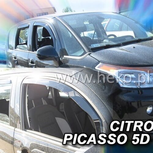 Heko ΑΝΕΜΟΘΡΑΥΣΤΕΣ ΓΙΑ CITROEN C3 PICASSO 5D 2009-2017 ΖΕΥΓΑΡΙ ΑΠΟ ΕΥΚΑΜΠΤΟ ΦΙΜΕ ΠΛΑΣΤΙΚΟ HEKO – 2 ΤΕΜ.