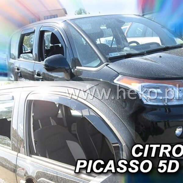 Heko ΑΝΕΜΟΘΡΑΥΣΤΕΣ ΓΙΑ CITROEN C3 PICASSO 5D 2009-2017 ΖΕΥΓΑΡΙ ΑΠΟ ΕΥΚΑΜΠΤΟ ΦΙΜΕ ΠΛΑΣΤΙΚΟ HEKO - 2 ΤΕΜ.