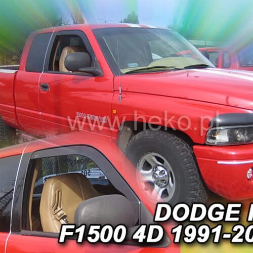 Heko ΑΝΕΜΟΘΡΑΥΣΤΕΣ ΓΙΑ DODGE RAM 1500 4D 1991-2002 ΖΕΥΓΑΡΙ ΑΠΟ ΕΥΚΑΜΠΤΟ ΦΙΜΕ ΠΛΑΣΤΙΚΟ HEKO – 2 ΤΕΜ.