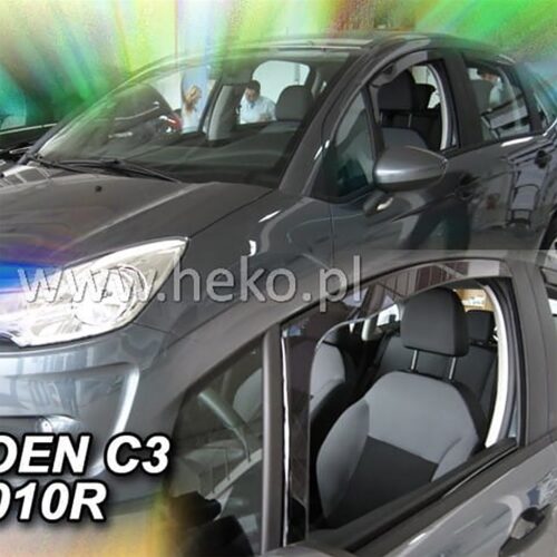Heko ΑΝΕΜΟΘΡΑΥΣΤΕΣ ΓΙΑ CITROEN C3 2 5D 2009-2017 ΖΕΥΓΑΡΙ ΑΠΟ ΕΥΚΑΜΠΤΟ ΦΙΜΕ ΠΛΑΣΤΙΚΟ HEKO – 2 ΤΕΜ.