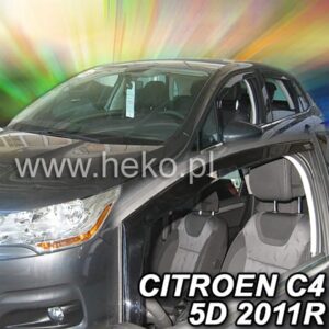 Heko ΑΝΕΜΟΘΡΑΥΣΤΕΣ ΓΙΑ CITROEN C4 2 5D 2008-2017 ΖΕΥΓΑΡΙ ΑΠΟ ΕΥΚΑΜΠΤΟ ΦΙΜΕ ΠΛΑΣΤΙΚΟ HEKO - 2 ΤΕΜ.