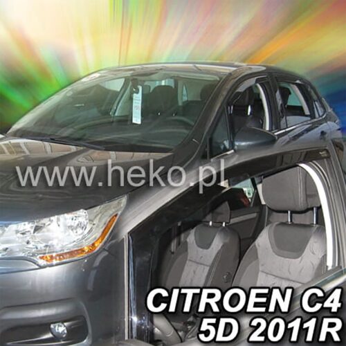 Heko ΑΝΕΜΟΘΡΑΥΣΤΕΣ ΓΙΑ CITROEN C4 2 5D 2008-2017 ΖΕΥΓΑΡΙ ΑΠΟ ΕΥΚΑΜΠΤΟ ΦΙΜΕ ΠΛΑΣΤΙΚΟ HEKO – 2 ΤΕΜ.