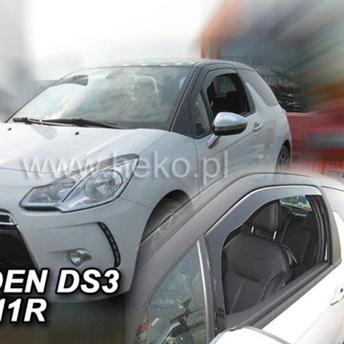 Heko ΑΝΕΜΟΘΡΑΥΣΤΕΣ ΓΙΑ CITROEN DS3 3D 2010-2019 ΖΕΥΓΑΡΙ ΑΠΟ ΕΥΚΑΜΠΤΟ ΦΙΜΕ ΠΛΑΣΤΙΚΟ HEKO – 2 ΤΕΜ.