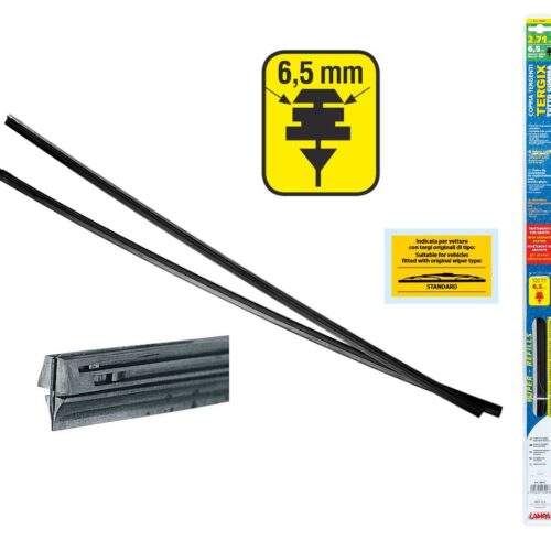 Lampa ΛΑΣΤΙΧΑ ΥΑΛΟΚΑΘΑΡΙΣΤΗΡΩΝ 71CMX6,5MM TERGIX ΜΕ ΕΠΙΚΑΛΥΨΗ ΓΡΑΦΙΤΗ ΧΩΡΙΣ ΛΑΜΑΚΙΑ ΣΕ ΠΛΑΣΤΙΚΗ BLISTER ΣΥΣΚΕΥΑΣΙΑ