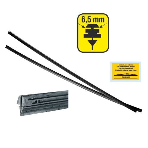 Lampa ΛΑΣΤΙΧΑ ΥΑΛΟΚΑΘΑΡΙΣΤΗΡΩΝ 61CMX6,5MM TERGIX ΜΕ ΕΠΙΚΑΛΥΨΗ ΓΡΑΦΙΤΗ ΧΩΡΙΣ ΛΑΜΑΚΙΑ ΧΥΜΑ