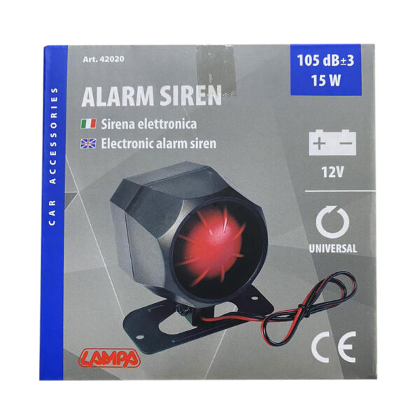 Lampa ΣΕΙΡΗΝΑ ΣΥΝΑΓΕΡΜΟΥ 6 ΤΟΝΩΝ 12V/1,2A/105dB LAMPA - 1 TEM. - Image 2